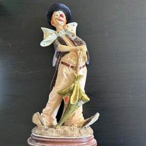 Dante Ado for Creative World Clown Statue 12-1/2” Tall Resin Collectible Signed